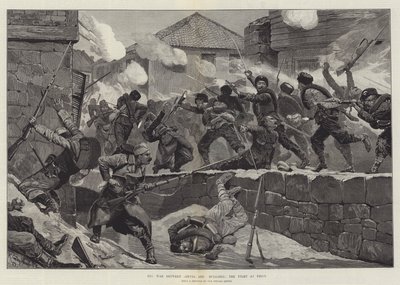 The War Between Servia and Bulgaria, the Fight at Pirot by Richard Caton Woodville junior